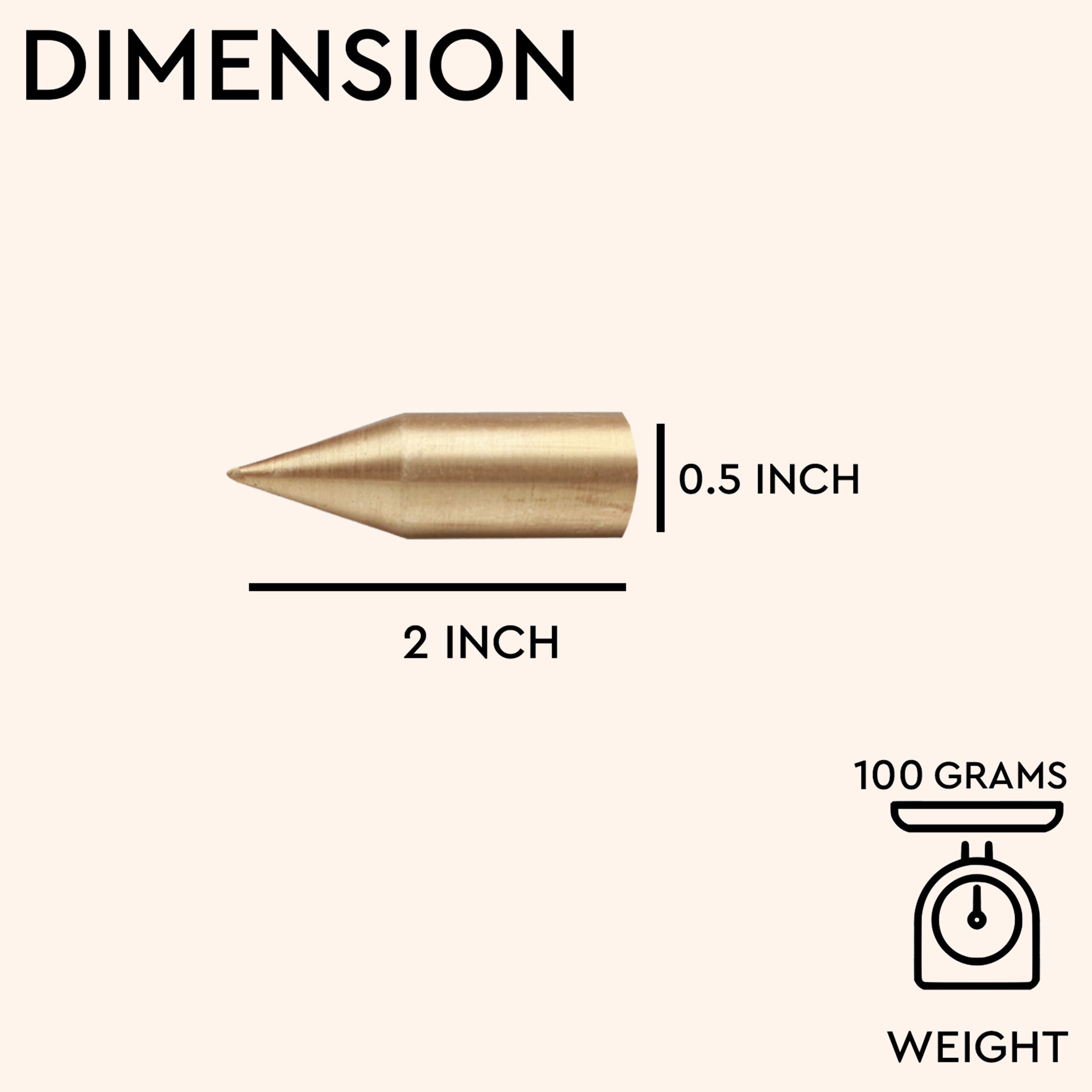 Destiny Star Stores BRASS KILAK 2 INCH