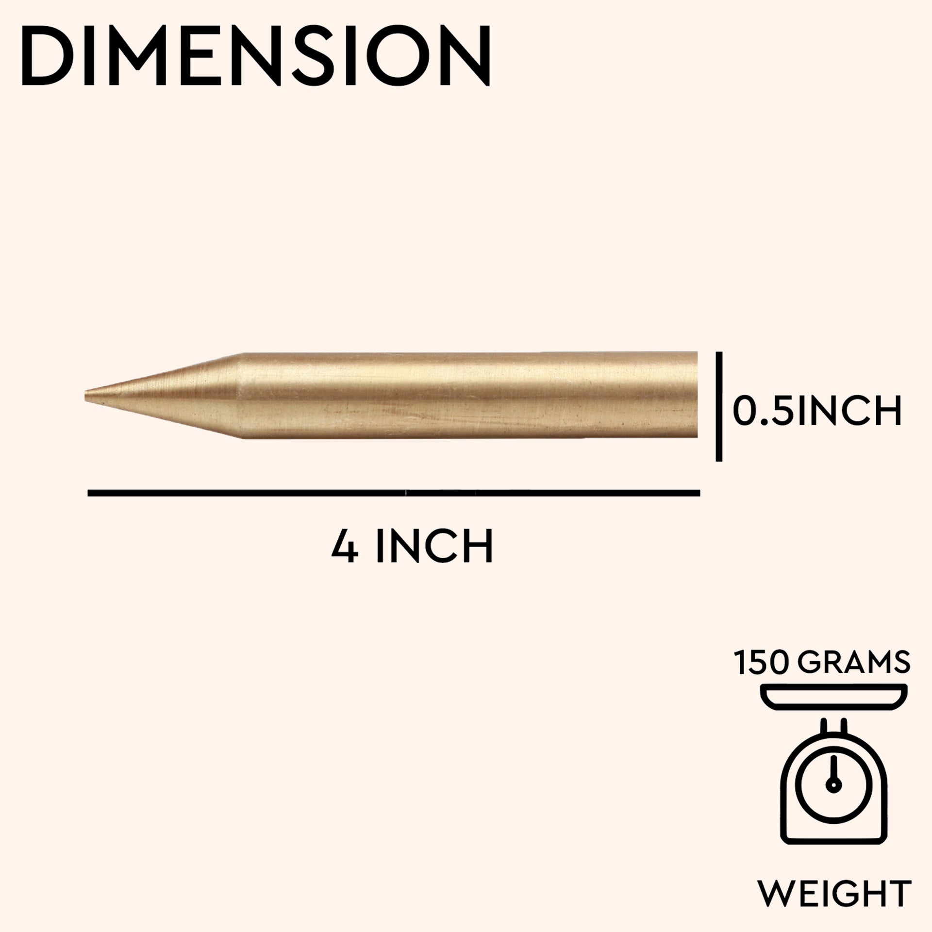Destiny Star Stores BRASS KILAK 4 INCH