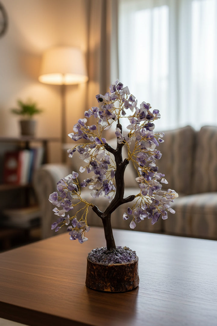 AMETHYST TREE 300 BEADS - Tree for Calmness & Positive Energy