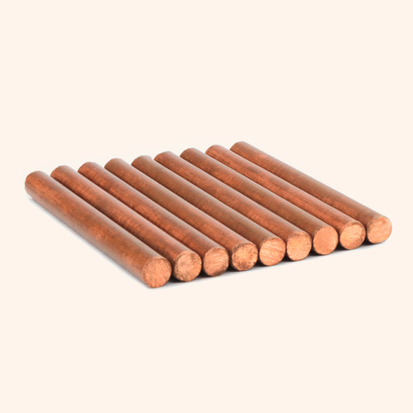 Destiny Star Stores COPPER ROUND STUD 3 INCH 8MM SET 9