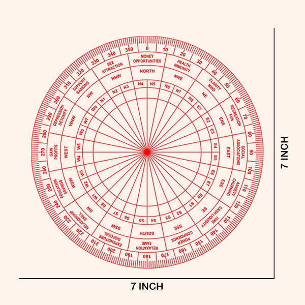 Destiny Star Stores RED PLAIN SHAKTI CHAKRA 7 INCH