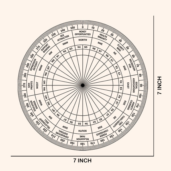 Destiny Star Stores BLACK PLAIN SHAKTI CHAKRA 7 INCH