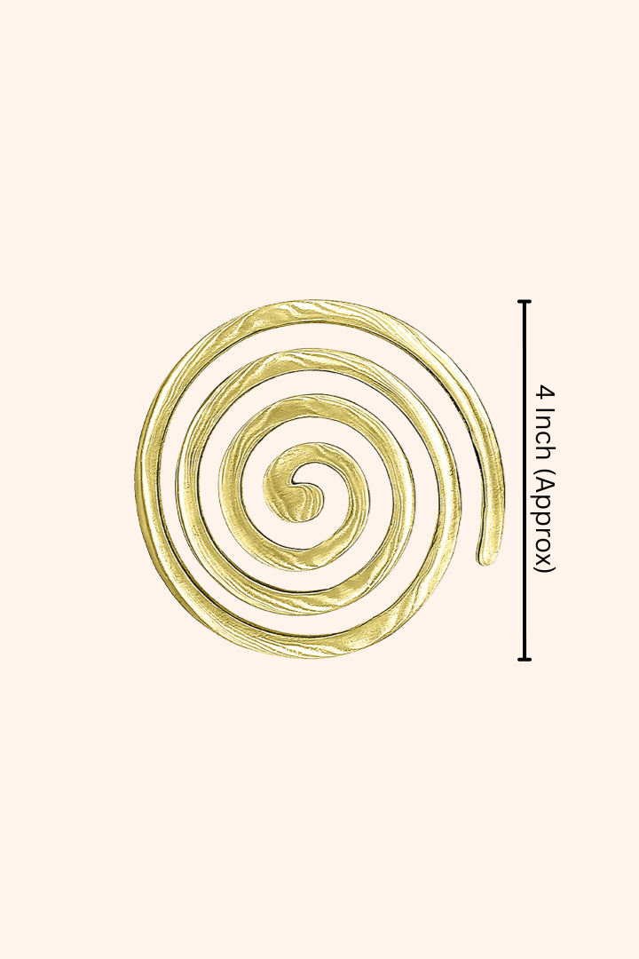 Destiny Star Stores BRASS PLAIN HELIX 6 INCH