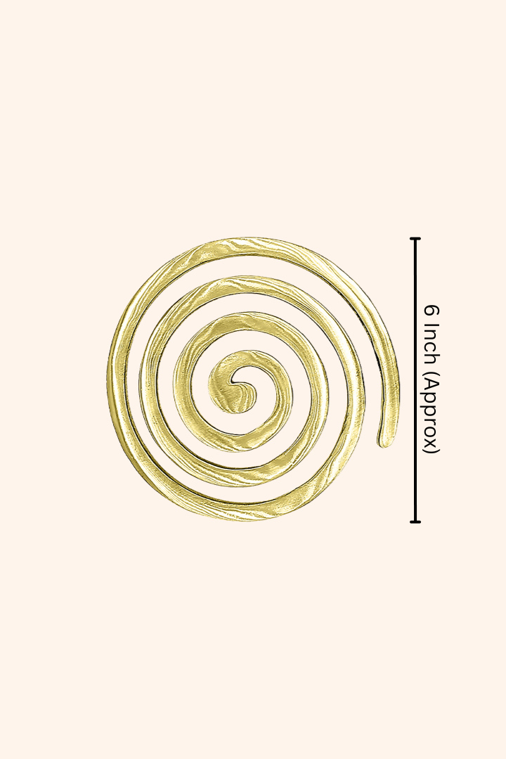 Destiny Star Stores BRASS PLAIN HELIX 4 INCH PACK OF 3