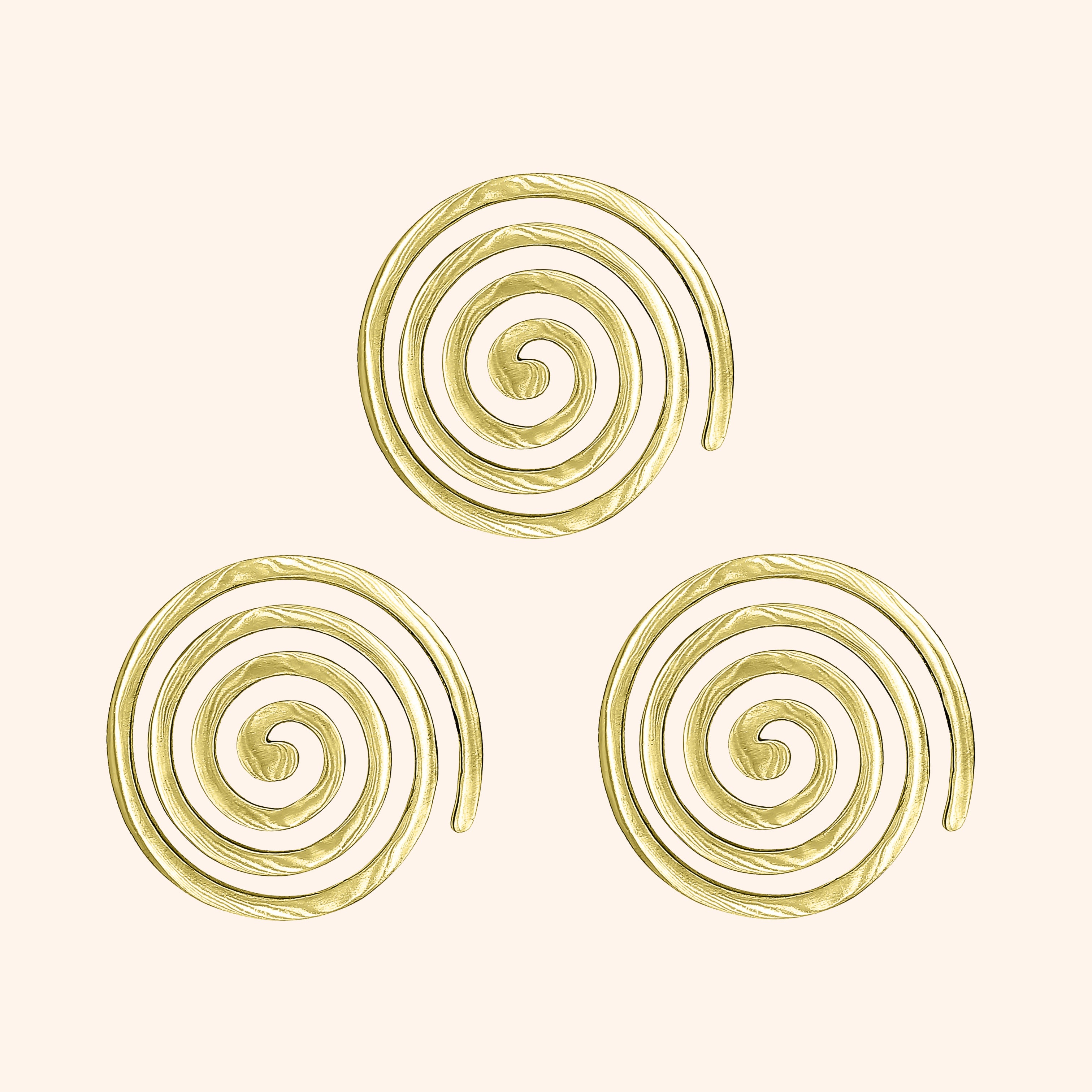 Destiny Star Stores BRASS PALIN HELIX 6 INCH PACK OF 3