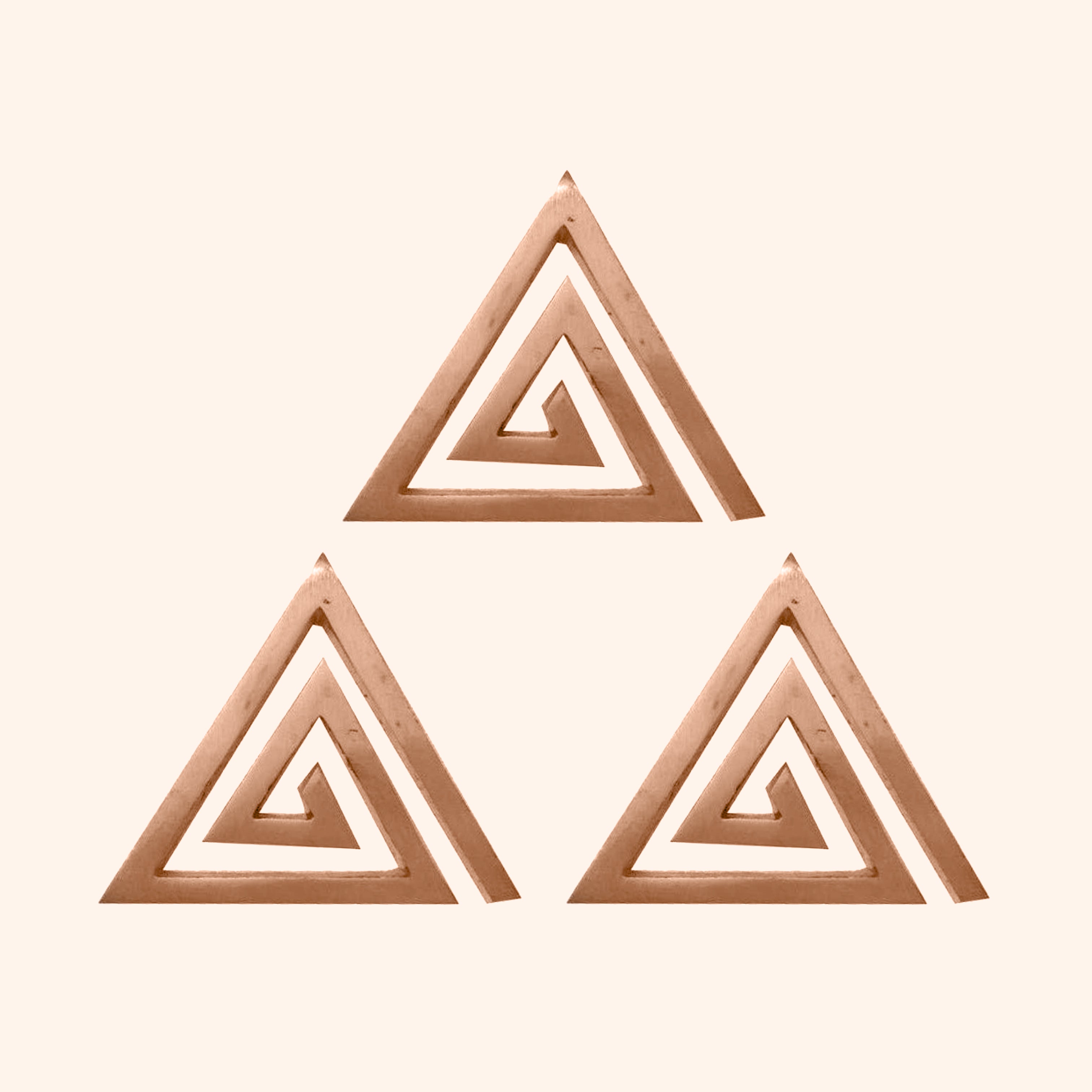 Destiny Star Stores COPPER PLAIN HELIX 4 INCH PACK OF 3