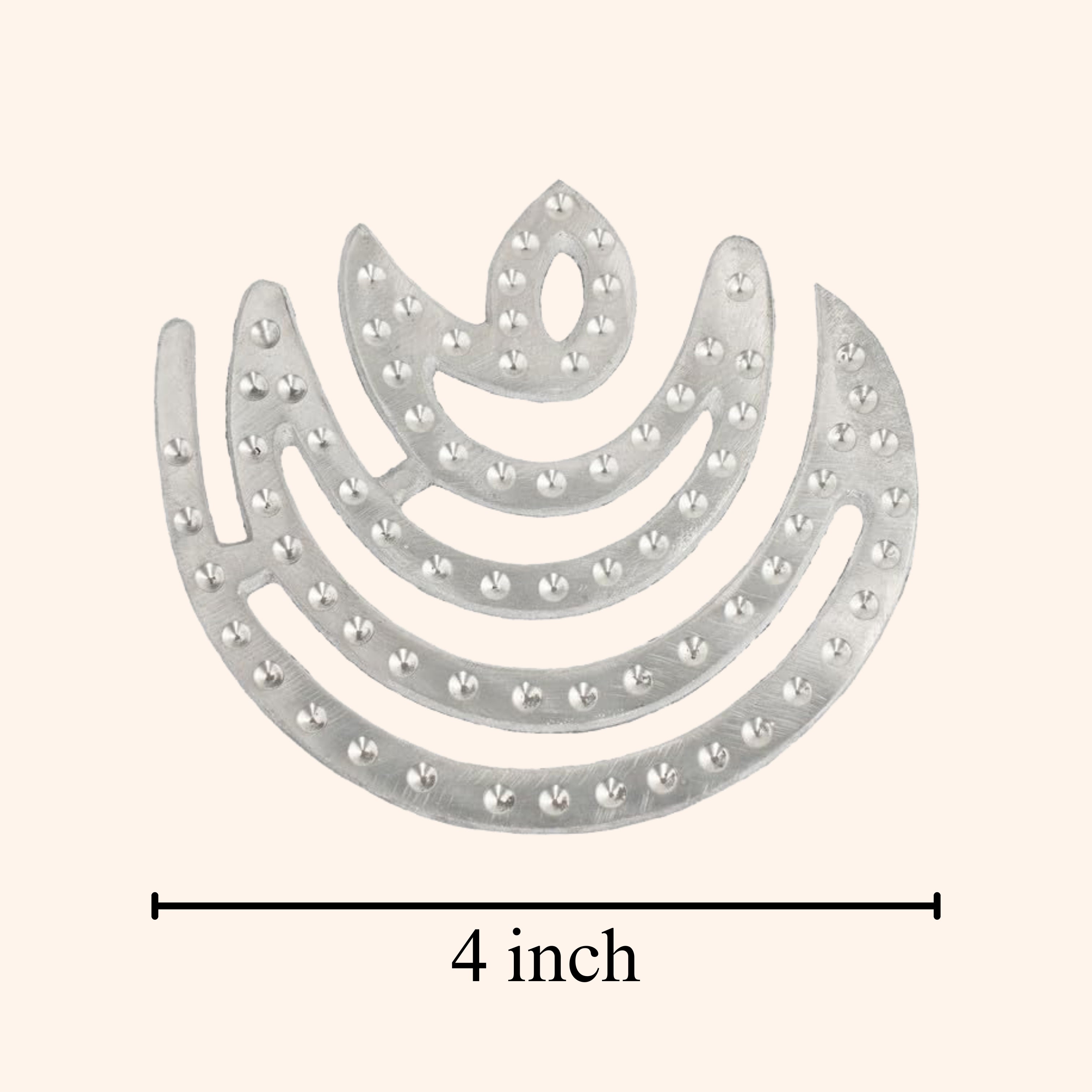 Destiny Star Stores ZINC MOON HELIX 4 INCH PACK OF 3
