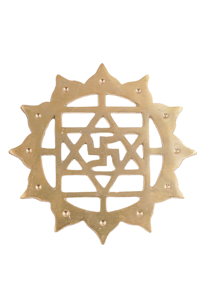 Destiny Star Stores BRASS KAMAL SATIYA HELIX 6 INCH