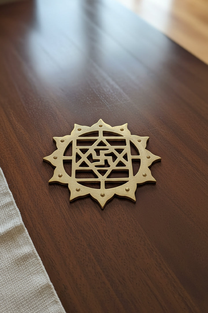Destiny Star Stores BRASS KAMAL SATIYA HELIX 6 INCH