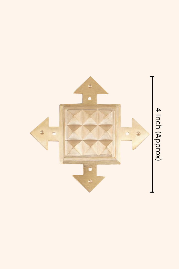 Destiny Star Stores BRASS PYRAMID ARROW HELIX (4 INCH)