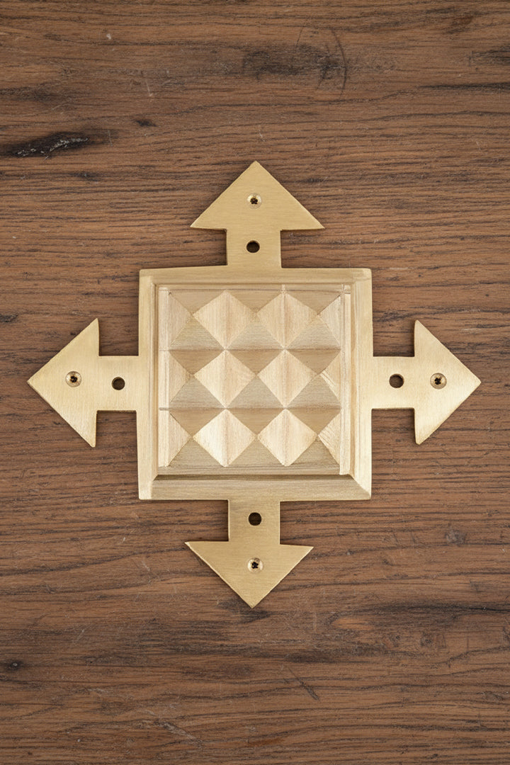 Destiny Star Stores BRASS PYRAMID ARROW HELIX (4 INCH)
