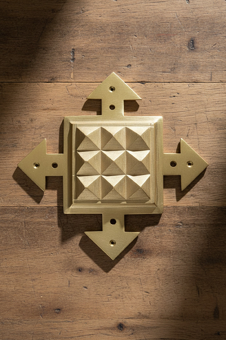 Destiny Star Stores BRASS PYRAMID ARROW HELIX (4 INCH)