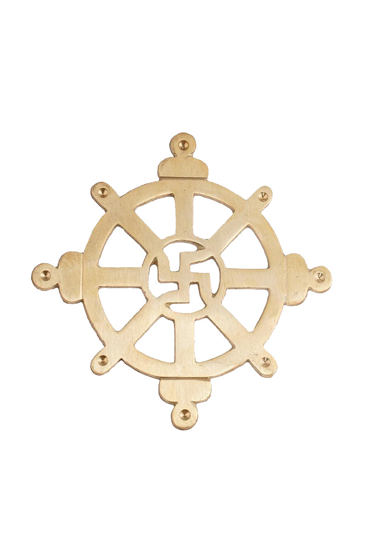 Destiny Star Stores BRASS CHAKRA SATIYA HELIX (4.5 INCH)