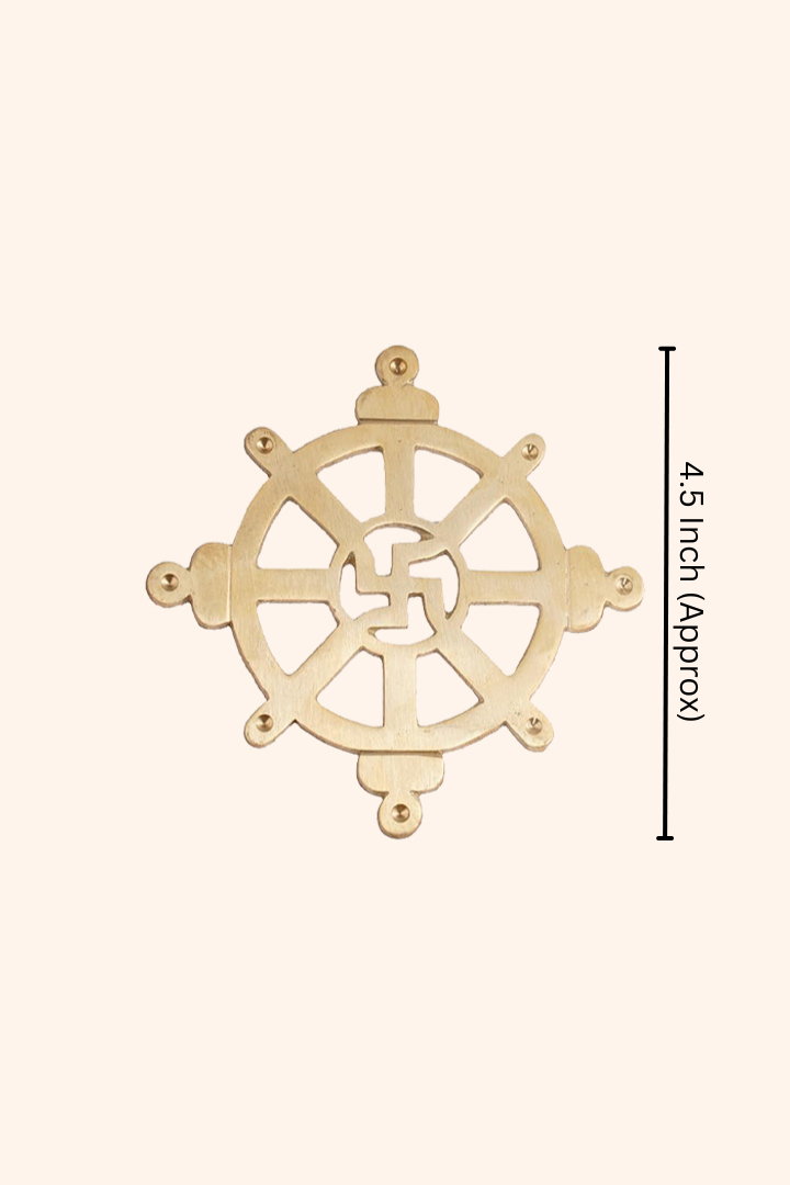Destiny Star Stores BRASS CHAKRA SATIYA HELIX (4.5 INCH)