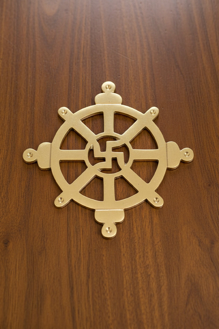 Destiny Star Stores BRASS CHAKRA SATIYA HELIX (4.5 INCH)