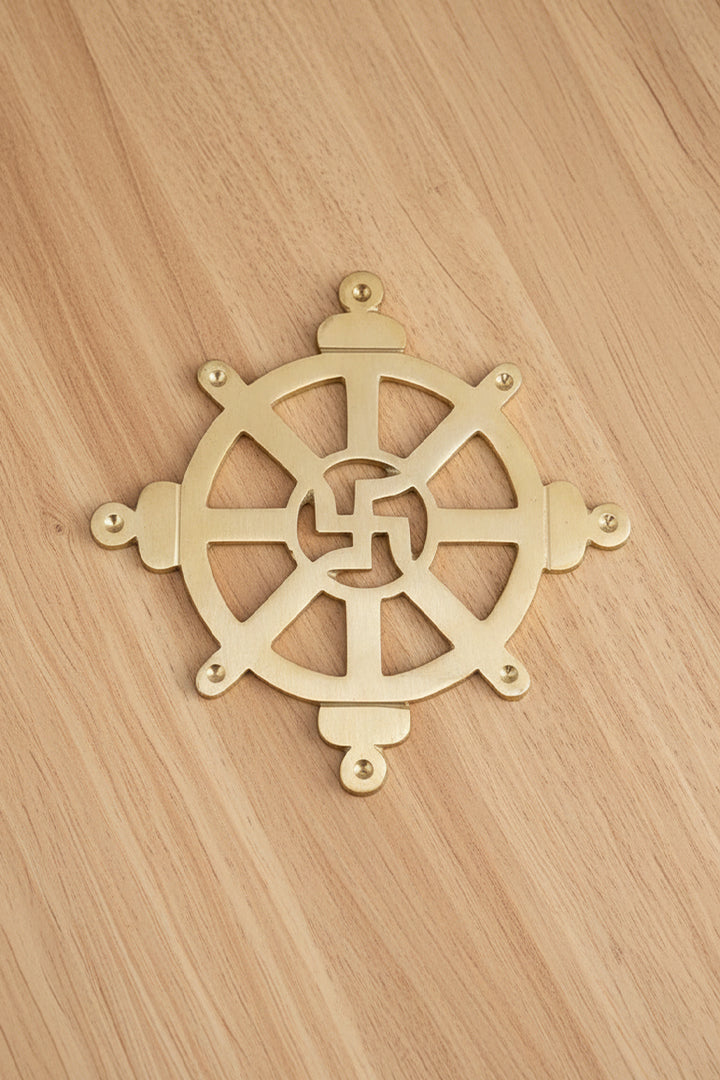 Destiny Star Stores BRASS CHAKRA SATIYA HELIX (4.5 INCH)