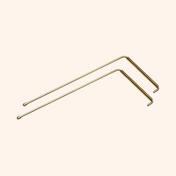 Destiny Star Stores BRASS DOWSING ROD WITH HANDLE 5MM