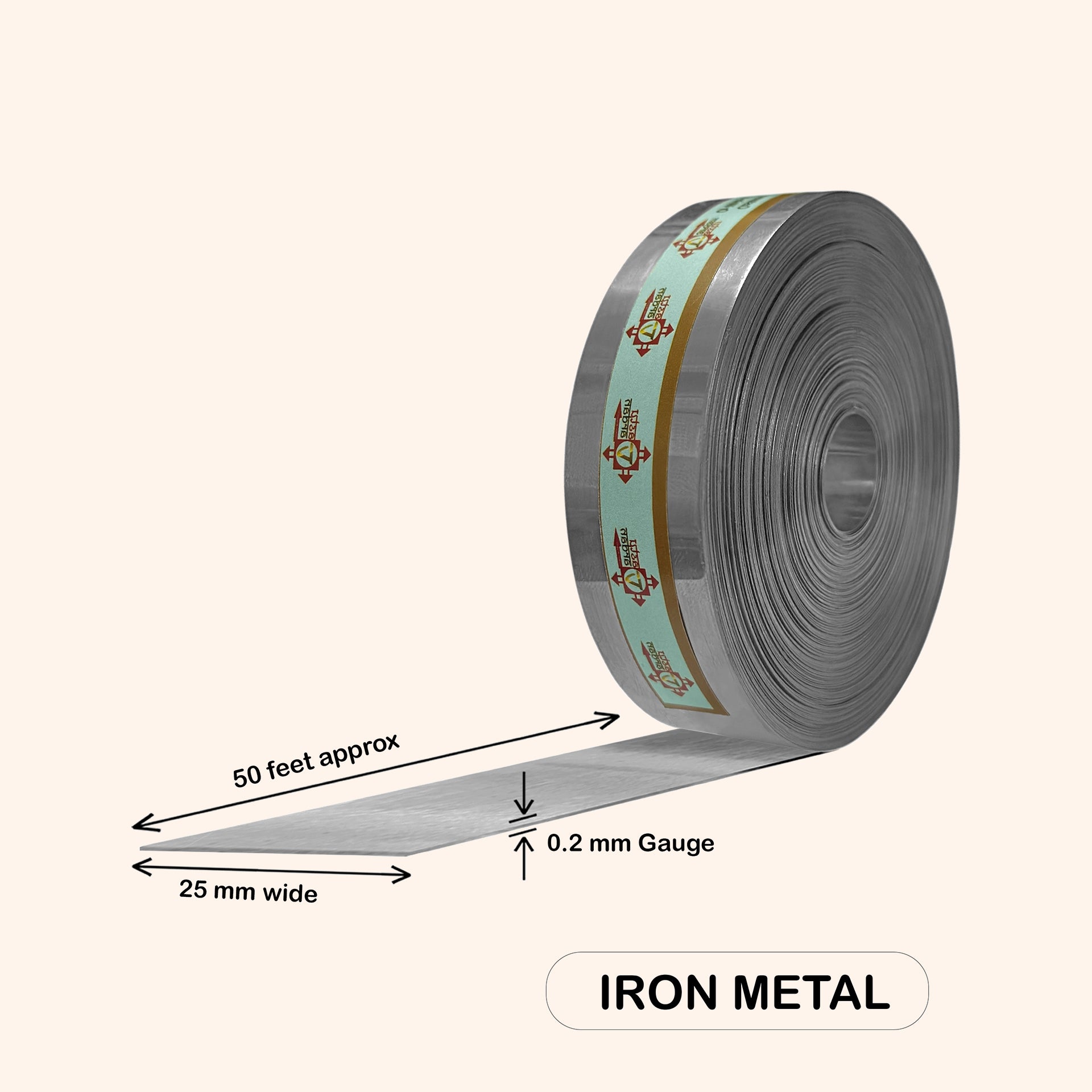 Destiny Star Stores 50 FEET 1 INCH IRON STRIP