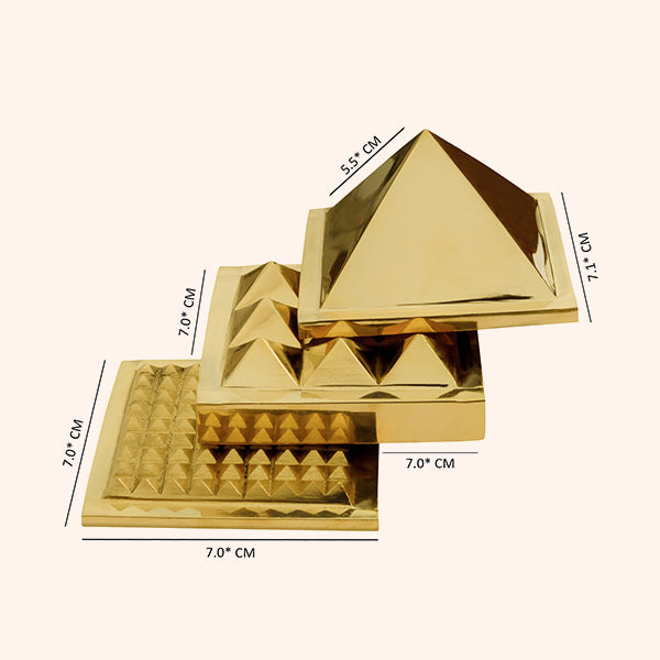 Destiny Star Stores 3 LAYER BRASS PYRAMID