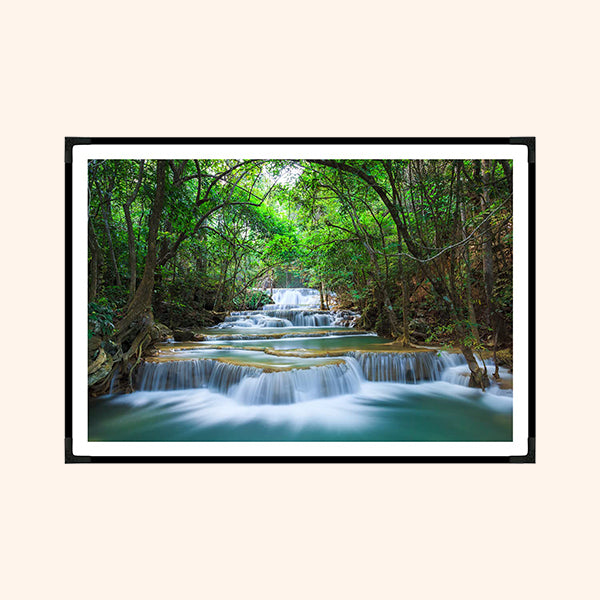 Destiny Star Stores WATER FALL PAINTING WITH FRAME