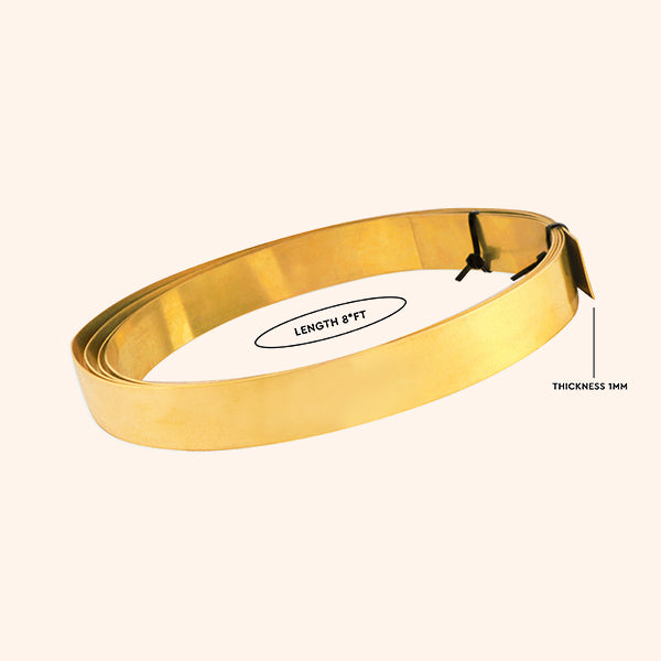 BRASS BIG STRIP 8 FEET || 1 INCH || 1 MM
