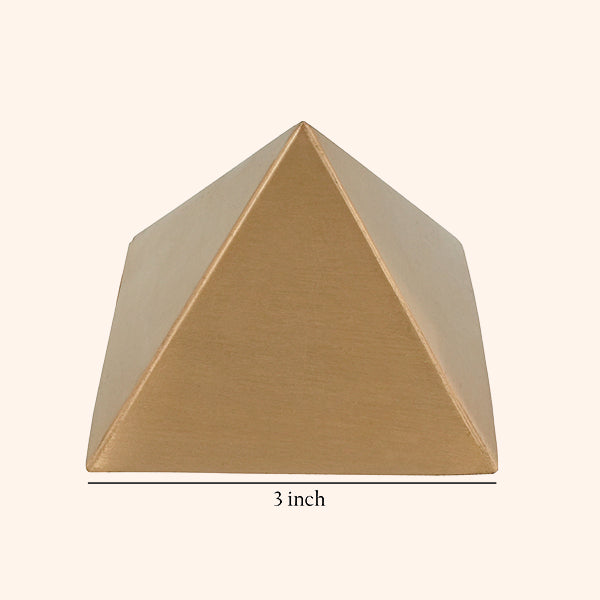 COPPER PLAIN HOLLOW PYRAMID 3 INCH