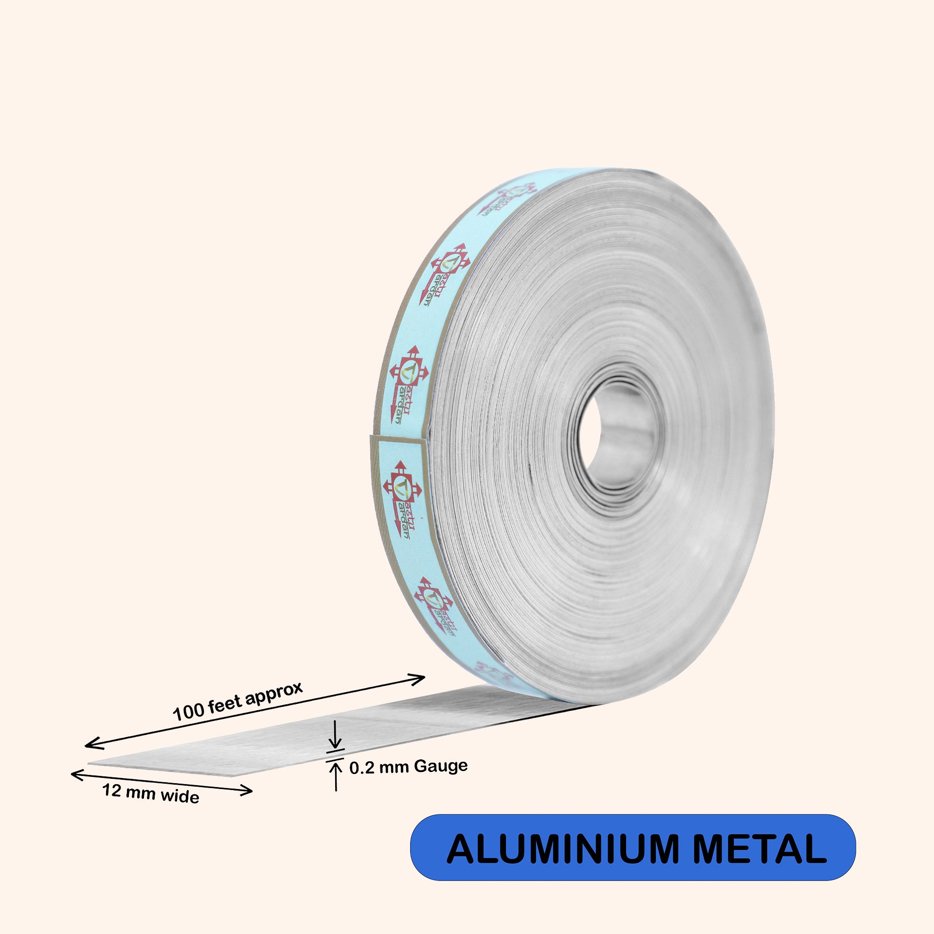 Destiny Star Stores 100 FEET ALUMINIUM STRIP 0.5 INCH