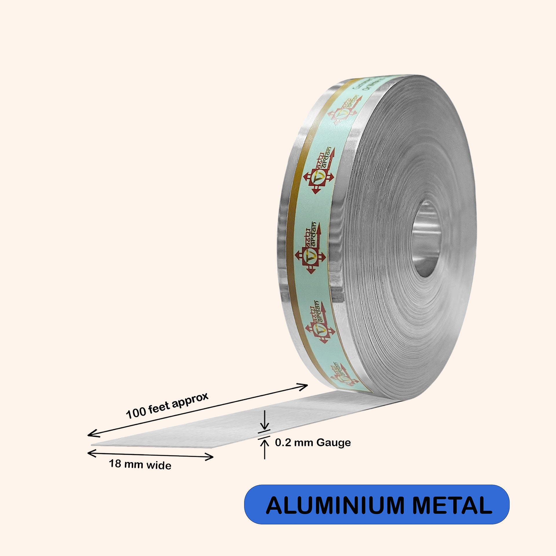 Destiny Star Stores 100 FEET ALUMINIUM STRIP 0.75 INCH