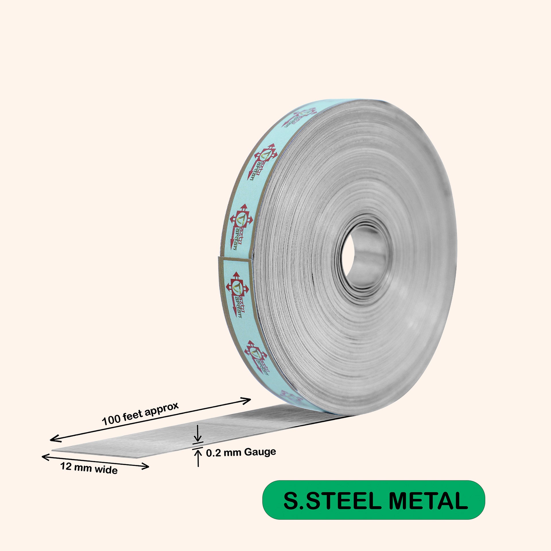 Destiny Star Stores 100 FEET STAINLESS STEEL STRIP 0.5 INCH