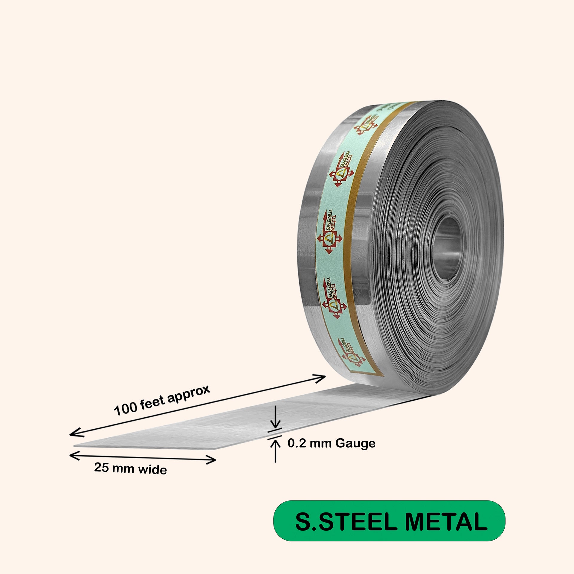 Destiny Star Stores 100 FEET STAINLESS STEEL STRIP 1 INCH