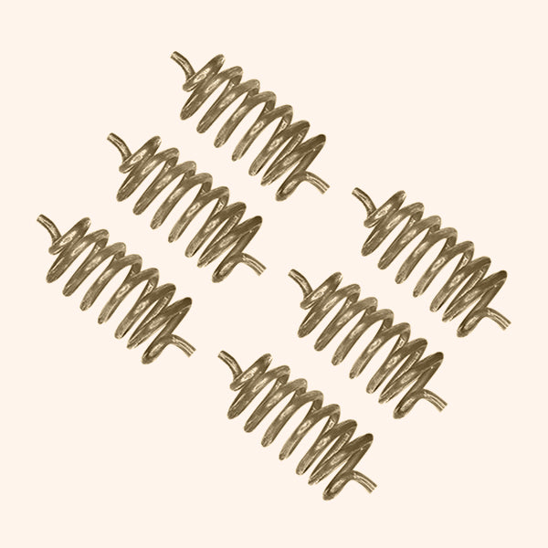 BRASS CLOCK WISE SPRING SET 6