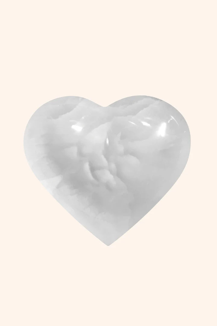 10 CM - HEART SHAPE CRYSTAL BOWL - For Personal altar &  Personal altar
