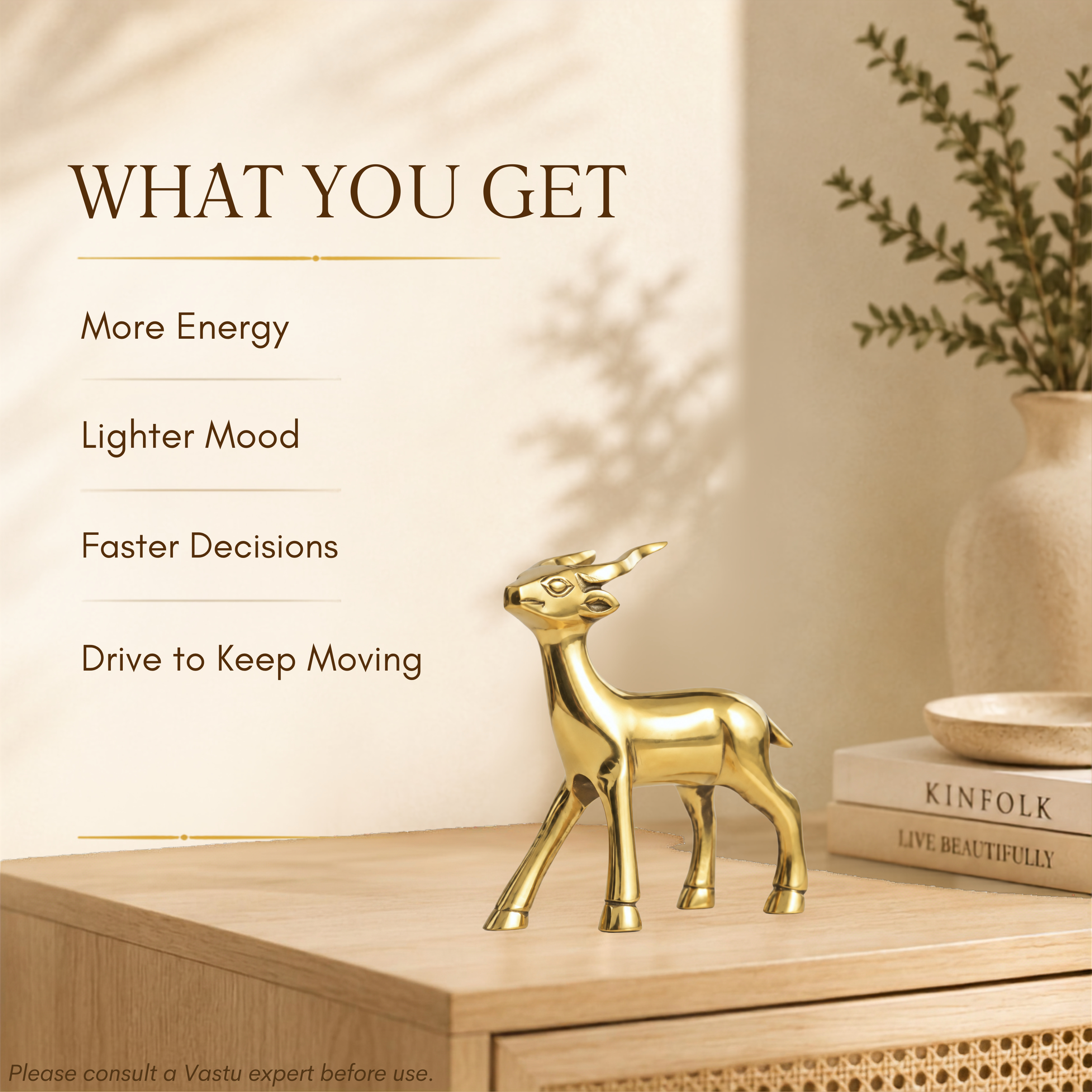 Destiny Star Stores BRASS SMALL DEER