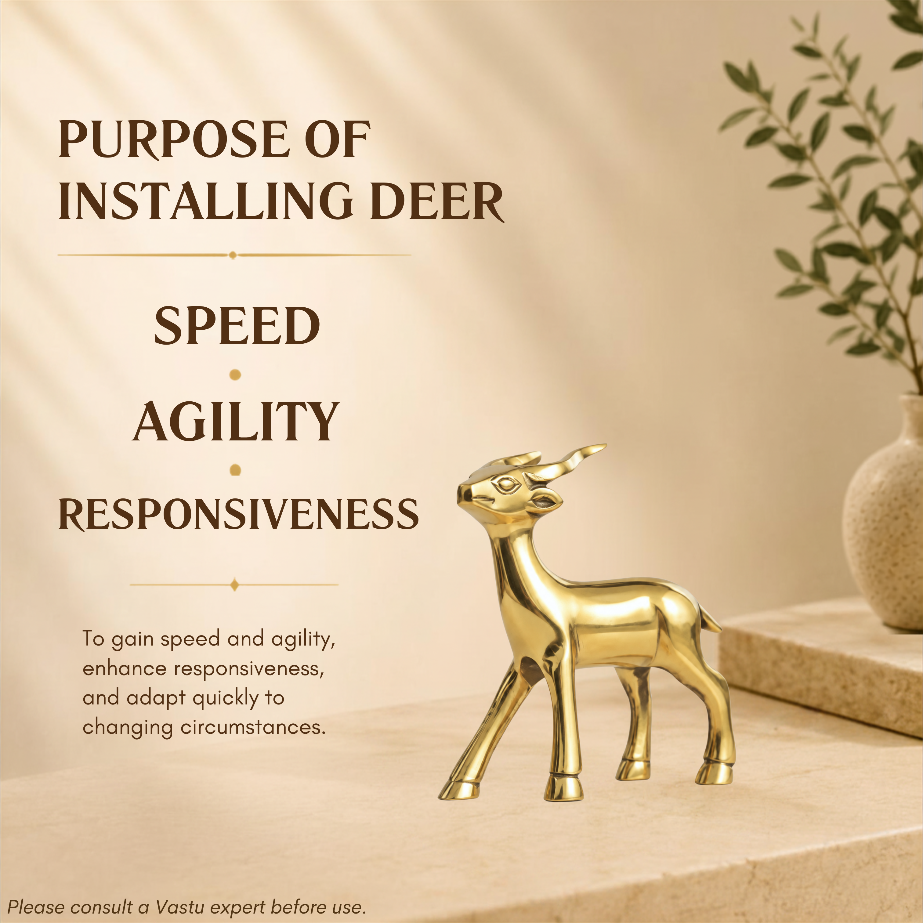 Destiny Star Stores BRASS SMALL DEER