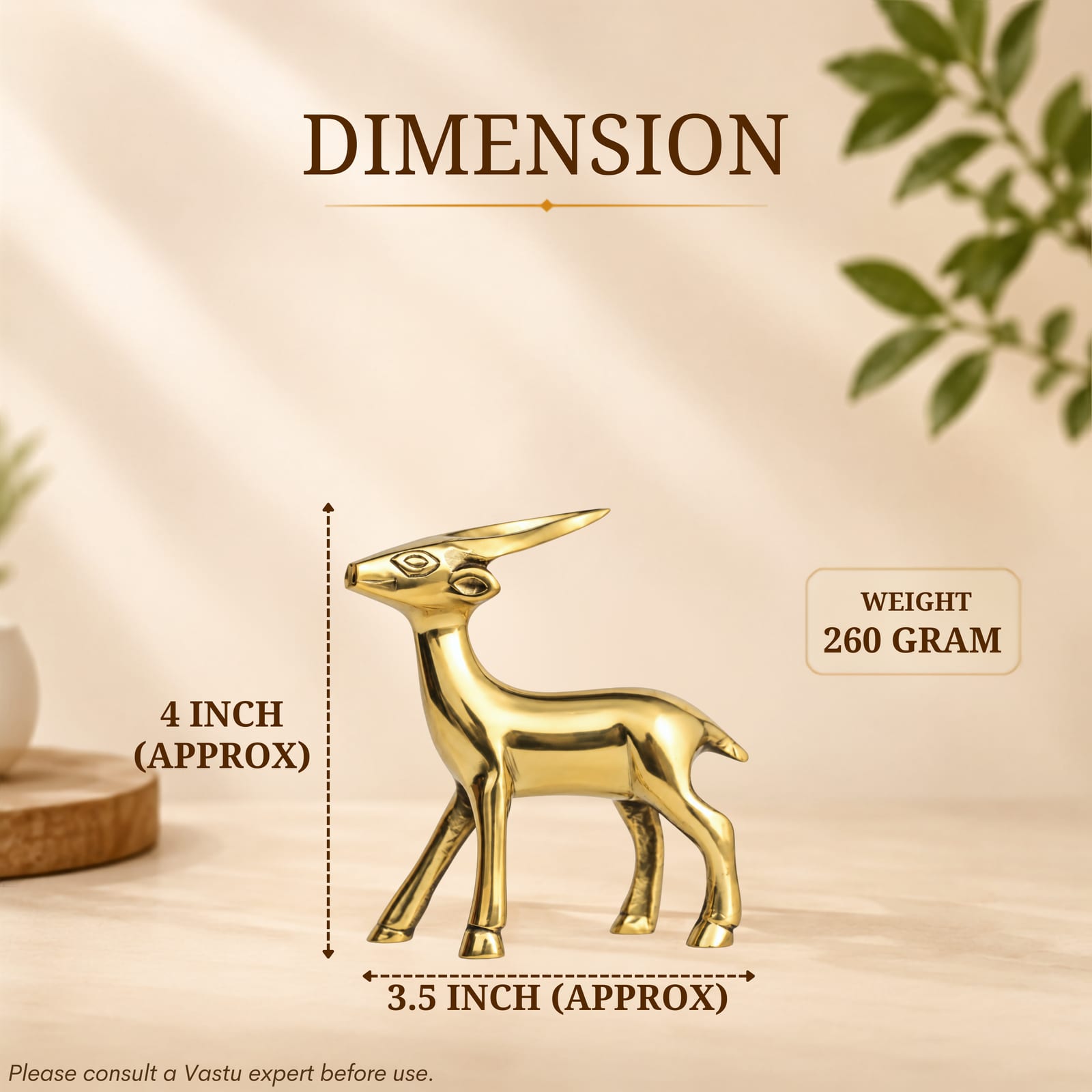 Destiny Star Stores BRASS SMALL DEER