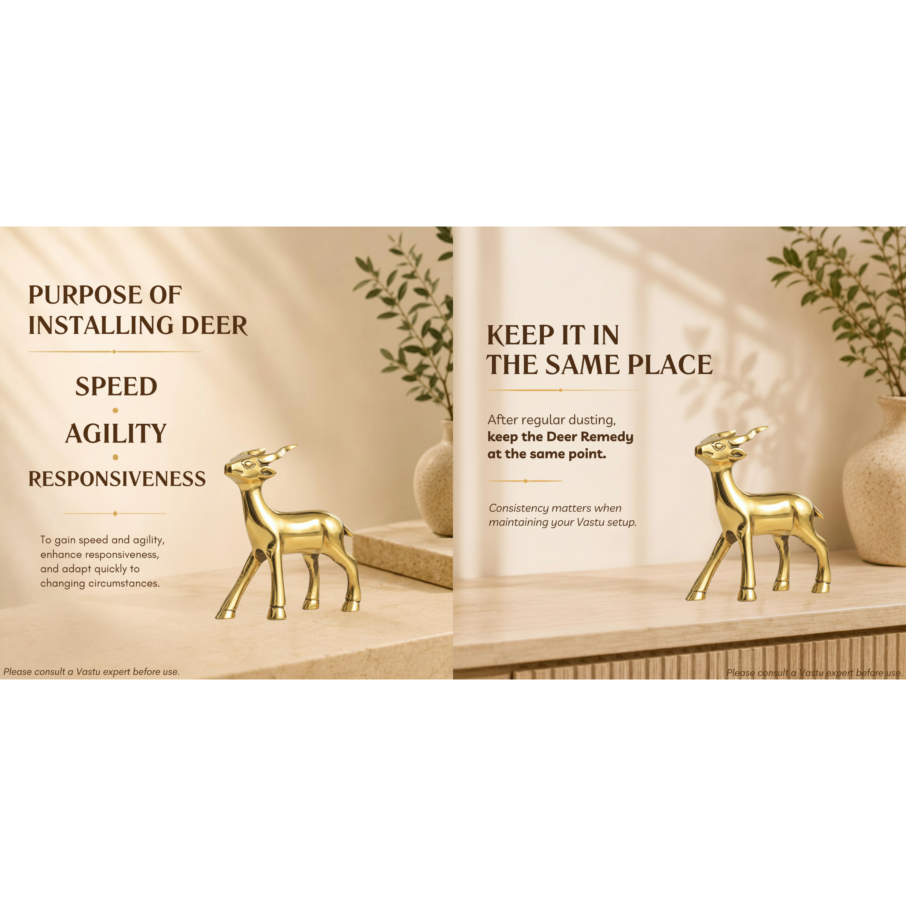 Destiny Star Stores BRASS SMALL DEER