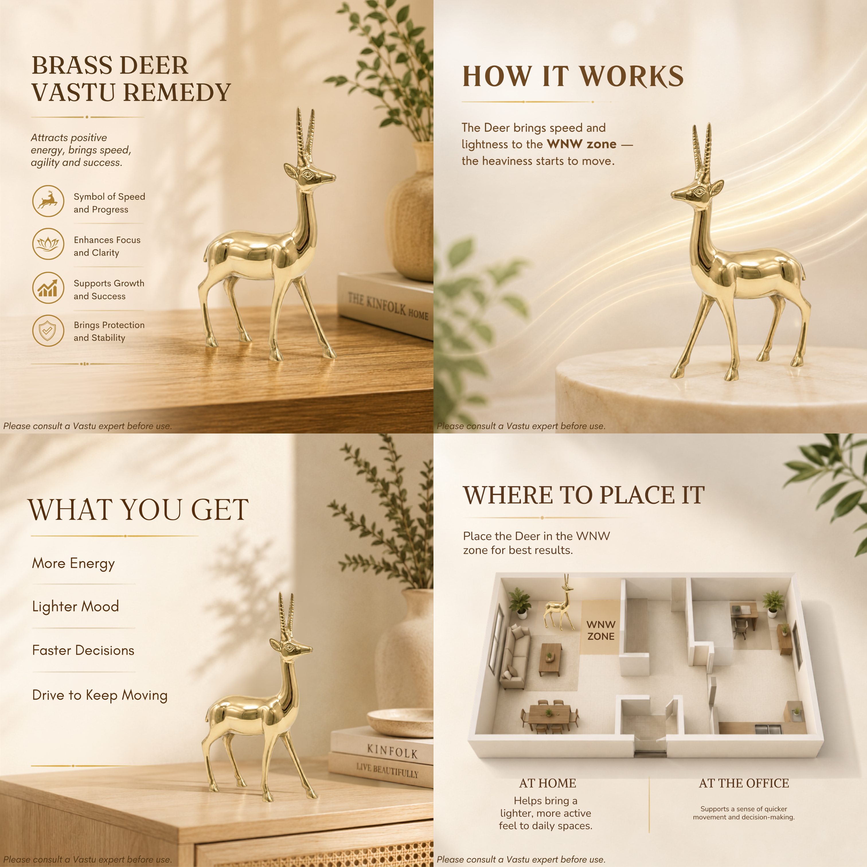 Destiny Star Stores BRASS BIG DEER
