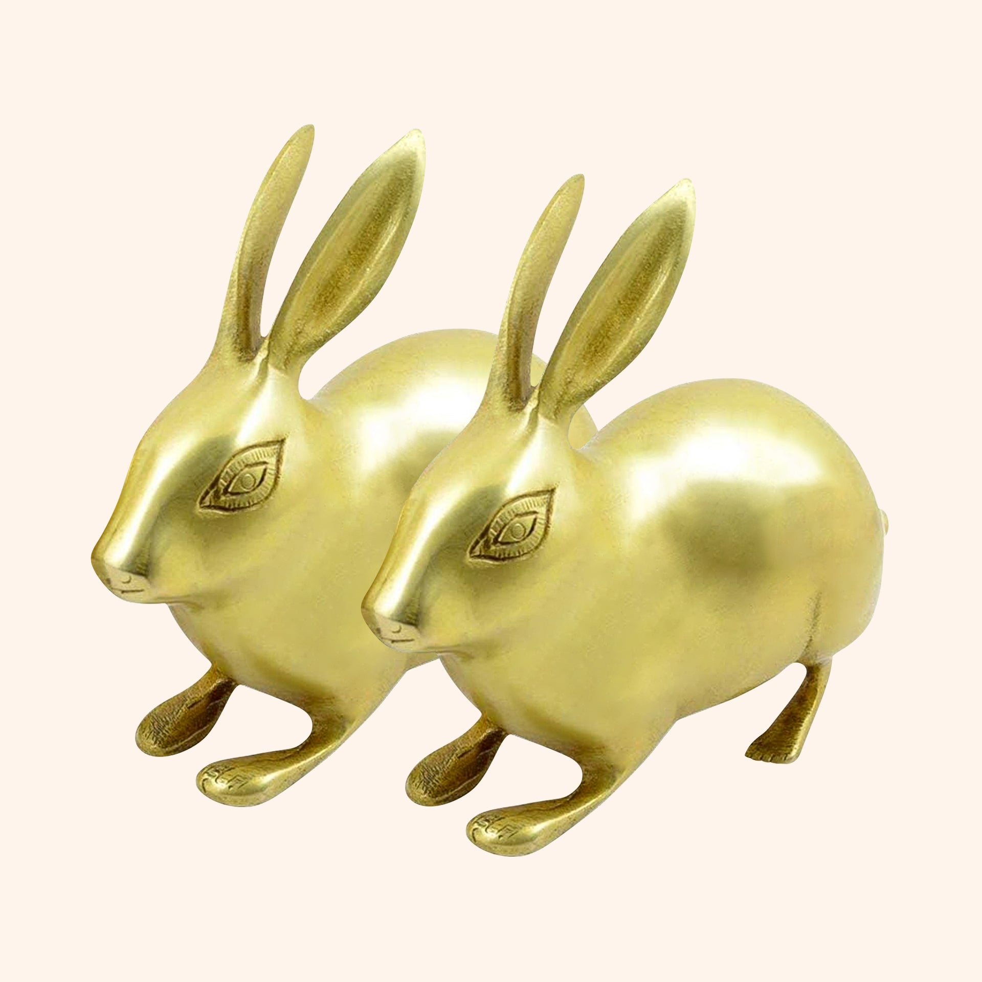Destiny Star Stores BRASS BIG RABBIT PAIR