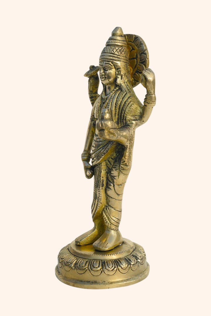 Destiny Star Stores BRASS DHANVANTRI STATUE
