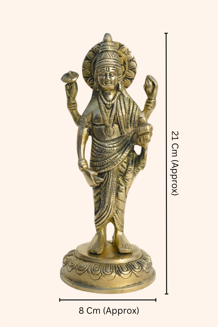 Destiny Star Stores BRASS DHANVANTRI STATUE