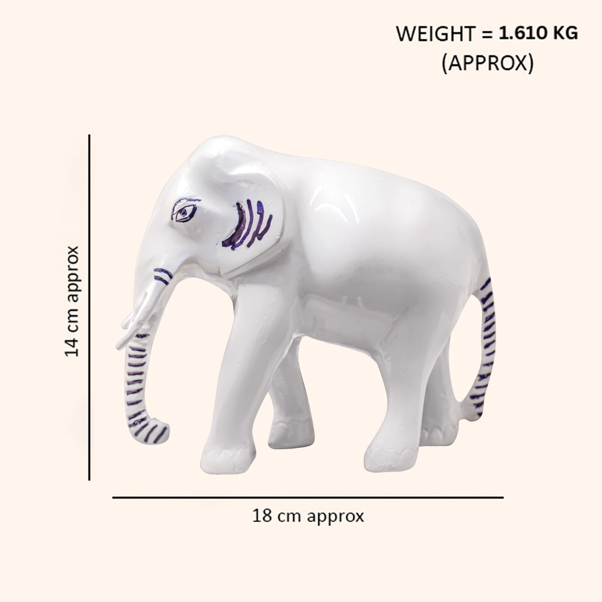 Destiny Star Stores BRASS WHITE ELEPHANT