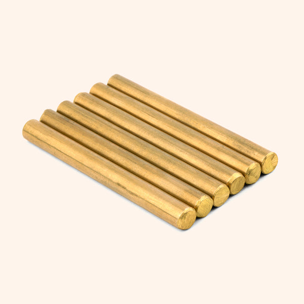 Destiny Star Stores BRASS ROUND STUD 3 INCH 8 MM SET 6