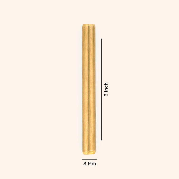 Destiny Star Stores BRASS ROUND STUD 3 INCH 8 MM SET 6