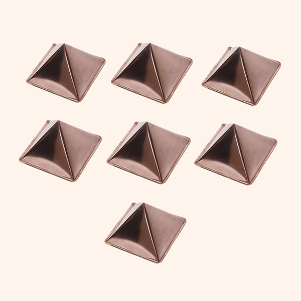 COPPER HOLLOW CURVE PYRAMID 3 INCH SET 7