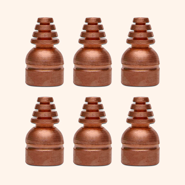 COPPER CONE STUD 15 MM SET 6