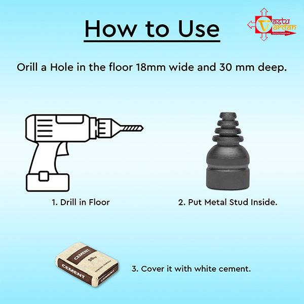 IRON CONE STUD 15 MM SET 6