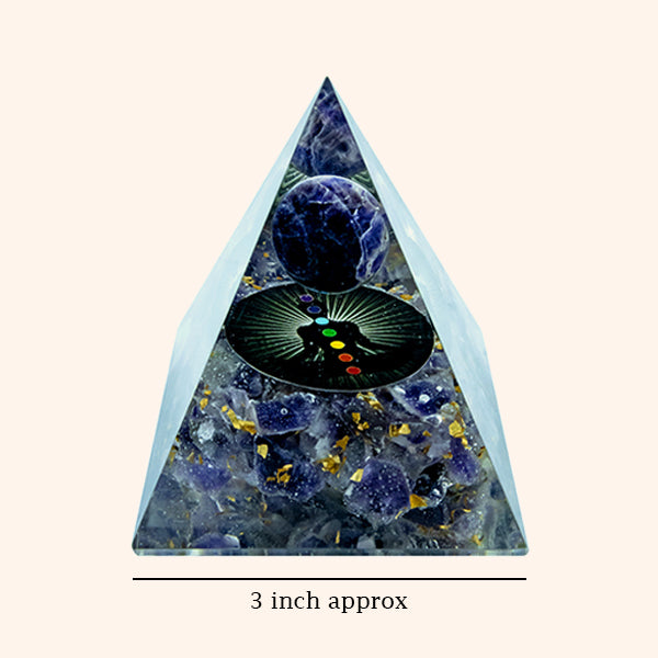 3 INCH AMETHYST BALL CRYSTAL PYRAMID – Energy, Balance & Elegance