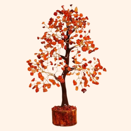 VASTU  RED JASPER TREE 600 BEADS  - Strength, Stability & Grounding Energy