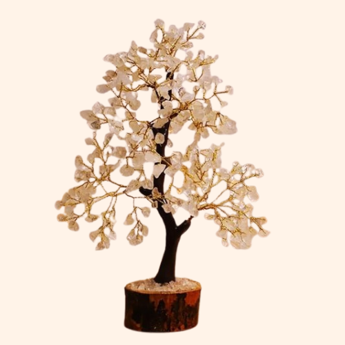 CLEAR QUARTZ TREE 600 BEADS - Helps Amplify Positive Energy &  Remove Negativity