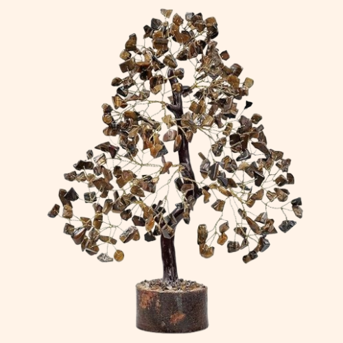 TIGER EYE TREE 600 BEADS -  For Confidence-Boosting &  Home And Office Decor